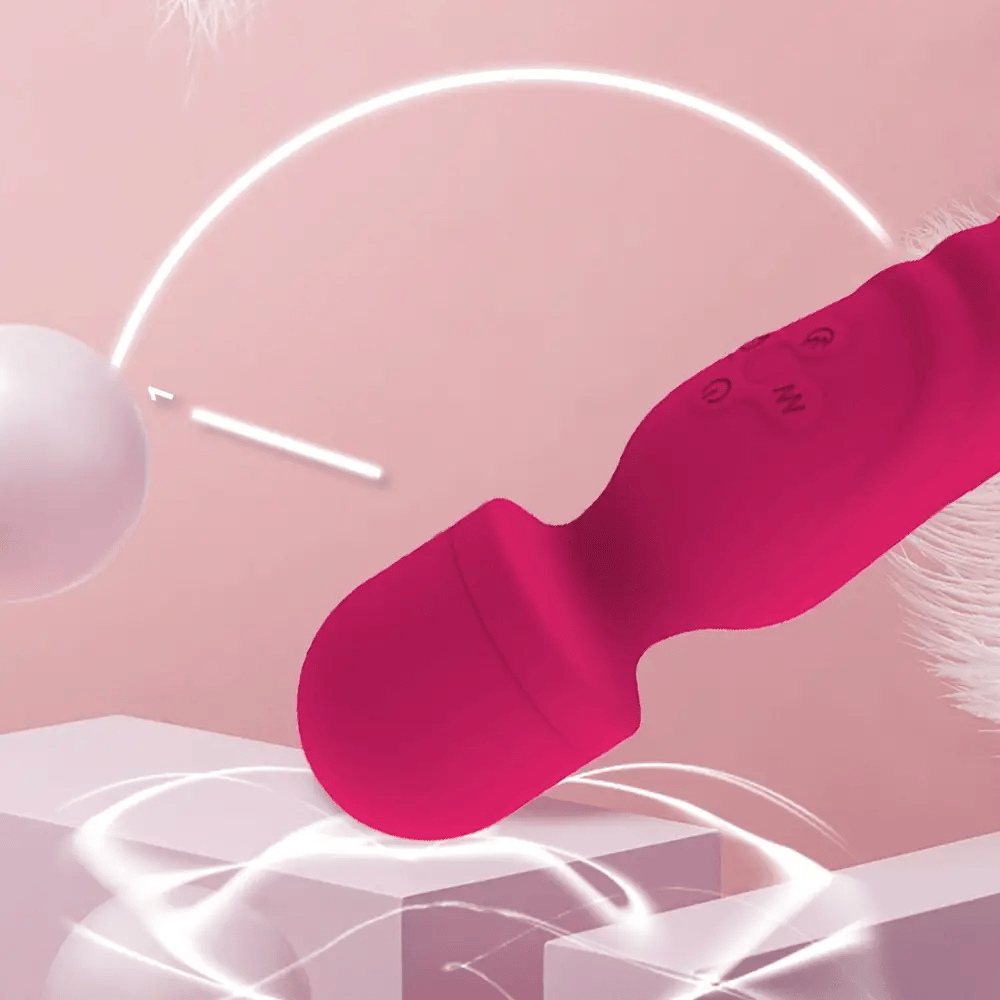 Double Headed Vibrator Dildo Heated Clitoris Stimulator