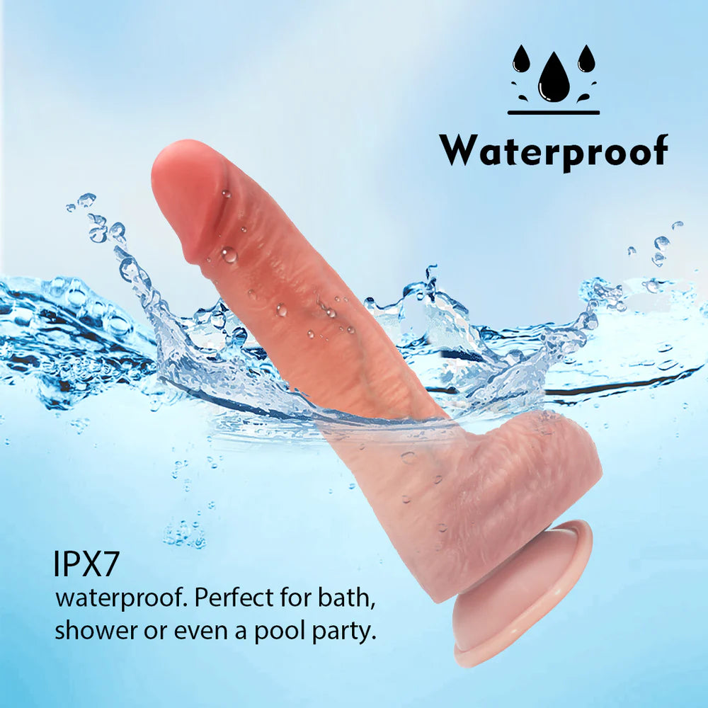 Tidal Pleasure Thrusting & Jetting Dildo Vibrator 10.8 Inch